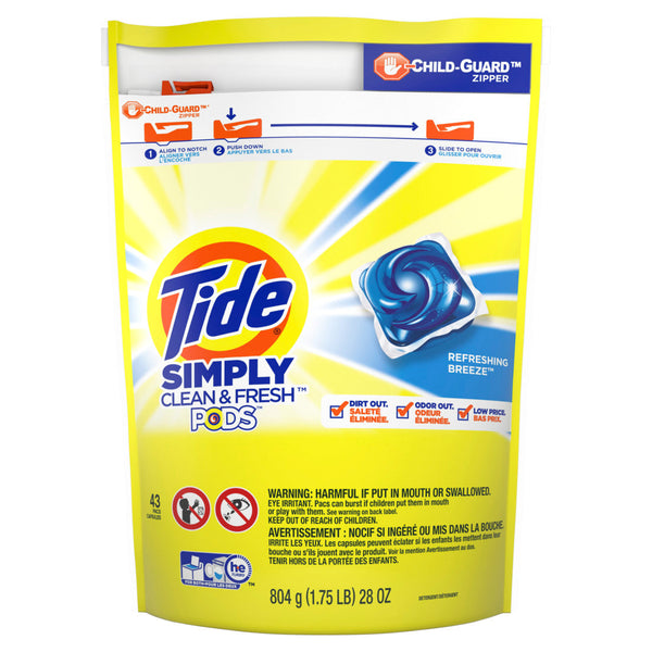 Tide PODS Simply Refreshing Breeze - 43ct/4pk