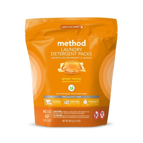 Method Liquid Laundry Pack Ginger Mango - 42ct/4pk