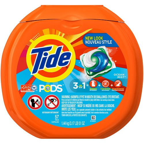 Tide LQ PODS OCEAN MIST - 57ct/4pk