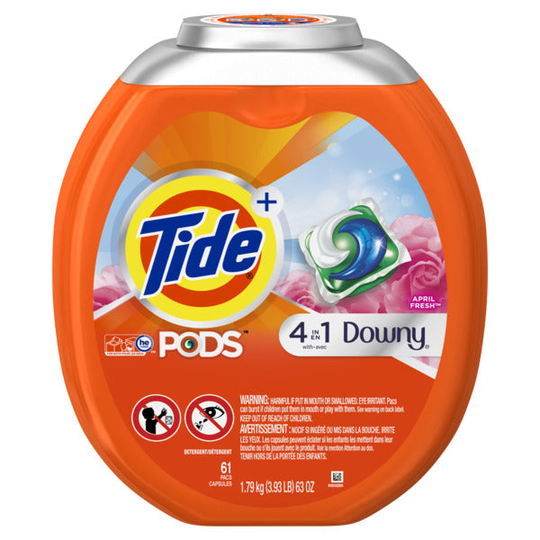 Tide LQ Pods w/Downy 4in1 April Fresh - 61ct/4pk