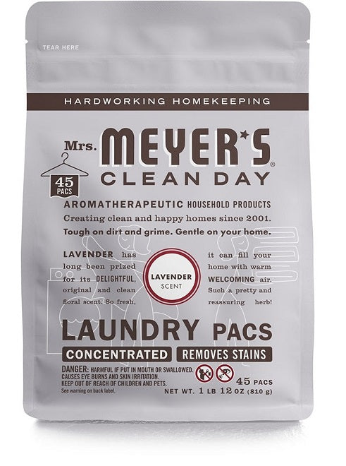 Mrs. Meyers Monodose Laundry Pacs Lavender - 45ct/6pk