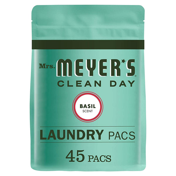 Mrs. Meyers Monodose Laundry Pacs Basil - 45ct/6pk